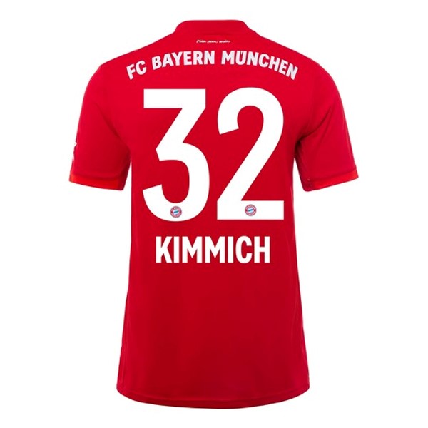 Camiseta Bayern Munich NO.32 Kimmich 1ª Kit 2019 2020 Rojo